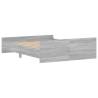 Grey Sonoma Bed Frame with Headboard & Footboard - 160x200 cm