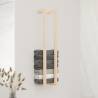 Stylish Solid Pine Towel Rack - Space-Saving Design