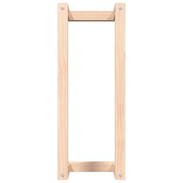 Stylish Solid Wood Pine Towel Rack - 23x18x60 cm