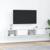  TV Cabinets 2 pcs White 80x31x25.5 cm Engineered Wood Colour white Quantity in Package 2 Width 80 cm 