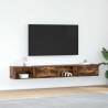  TV Cabinets 2 pcs Smoked Oak 100x31x25.5 cm Engineered Wood Colour smoked oak Quantity in Package 2 Width 100 cm 