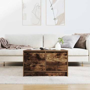 Coffee Table with Drawers - Smoked Oak | Hipomarket