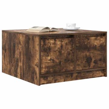 Coffee Table with Drawers - Smoked Oak | Hipomarket