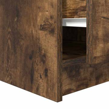 Coffee Table with Drawers - Smoked Oak | Hipomarket