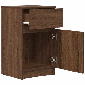 Stylish Brown Oak Bedside Cabinets - 2 pcs | HipoMarket UK