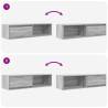 TV Cabinets 2 pcs Grey Sonoma - Stylish & Functional Storage