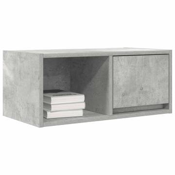 Stylish Concrete Grey TV Cabinets - Set of 2 | HipoMarket