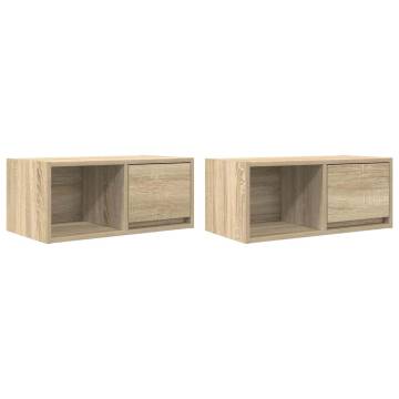 TV Cabinets 2 pcs Sonoma Oak - Stylish & Functional Storage