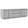 Stylish TV Cabinet with LED Lights - Grey Sonoma 160.5x41x50 cm