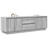 Stylish TV Cabinet with LED Lights - Grey Sonoma 160.5x41x50 cm