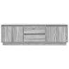 Stylish TV Cabinet with LED Lights - Grey Sonoma 160.5x41x50 cm