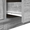 Stylish TV Cabinet with LED Lights - Grey Sonoma 160.5x41x50 cm