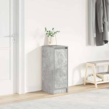 Shoe Cabinet Concrete Grey 29.5x34x76 cm - Hipomarket