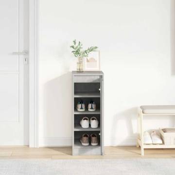 Shoe Cabinet Concrete Grey 29.5x34x76 cm - Hipomarket