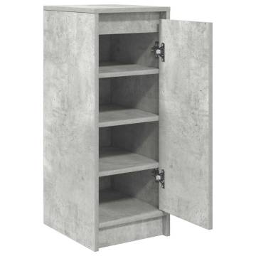 Shoe Cabinet Concrete Grey 29.5x34x76 cm - Hipomarket