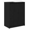 Shoe Cabinet Black Oak - Stylish Storage Solution | Hipo Market