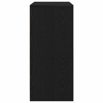 Shoe Cabinet Black Oak - Stylish Storage Solution | Hipo Market