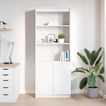 Highboard White 70x35x180 cm - Stylish & Practical Storage