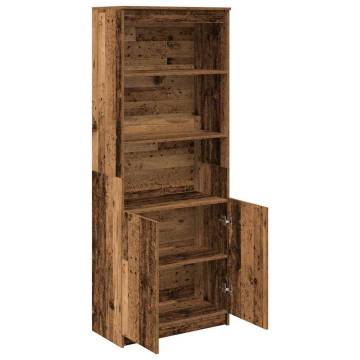 Elegant Highboard Old Wood - 70x35x180 cm | HipoMarket