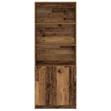 Elegant Highboard Old Wood - 70x35x180 cm | HipoMarket