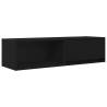 Stylish TV Cabinet Black Oak - Maximize Your Living Space