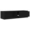 Stylish TV Cabinet Black Oak - Maximize Your Living Space