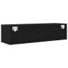 Stylish TV Cabinet Black Oak - Maximize Your Living Space