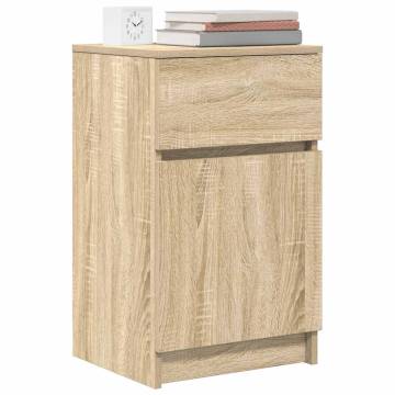 Stylish Sonoma Oak Bedside Cabinets - Set of 2 | HipoMarket UK