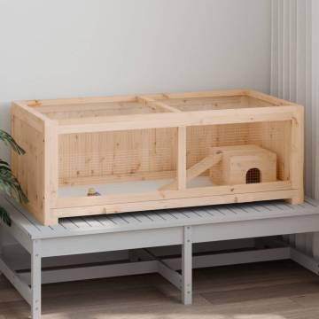 Hamster Cage 104x52x38 cm - Solid Wood Fir for Your Pets