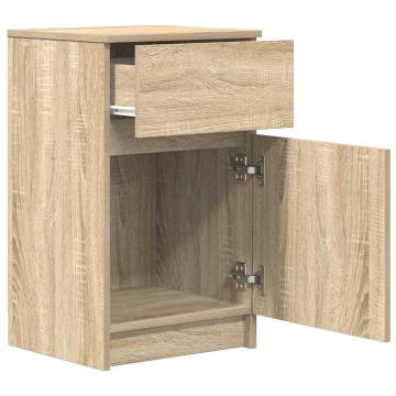 Stylish Sonoma Oak Bedside Cabinets - Set of 2 | HipoMarket UK