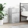  Bedside Cabinets 2 pcs Concrete Grey 39x35x65 cm Engineered Wood Colour concrete grey Quantity in Package 2 