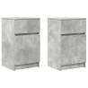 Stylish Bedside Cabinets 2 pcs Concrete Grey | HIPO Market