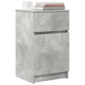 Stylish Bedside Cabinets 2 pcs Concrete Grey | HIPO Market