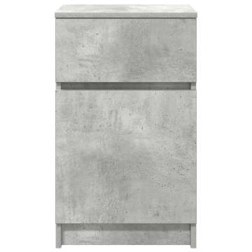 Stylish Bedside Cabinets 2 pcs Concrete Grey | HIPO Market