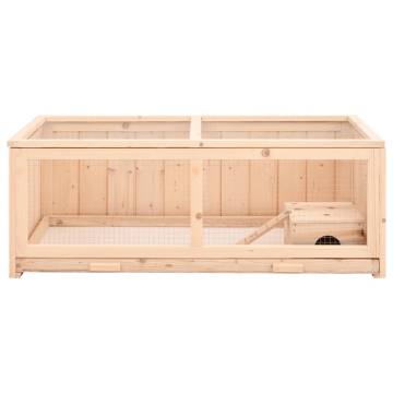 Hamster Cage 104x52x38 cm - Solid Wood Fir for Your Pets