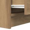 Stylish Artisan Oak Bedside Cabinets with 2 Drawers - Set of 2