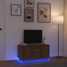  TV Cabinet with LED Lights Brown Oak 100x41x50 cm Colour brown oak Quantity in Package 1 Width 100 cm 