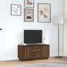 Stylish TV Cabinet with LED Lights - Brown Oak 100x41x50 cm