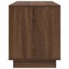 Stylish TV Cabinet with LED Lights - Brown Oak 100x41x50 cm