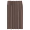 Voile Curtains with Tab Top - 2 pcs Brown | HipoMarket