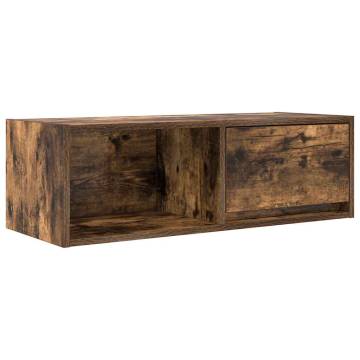 TV Cabinet Smoked Oak - Space-Saving & Durable Design