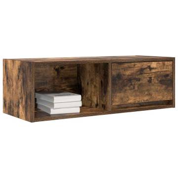 TV Cabinet Smoked Oak - Space-Saving & Durable Design