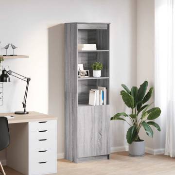 Highboard Grey Sonoma 50x35x180 cm - Stylish Storage Solution