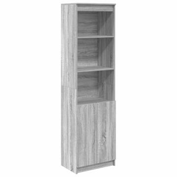 Highboard Grey Sonoma 50x35x180 cm - Stylish Storage Solution