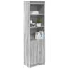 Highboard Grey Sonoma 50x35x180 cm - Stylish Storage Solution