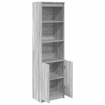 Highboard Grey Sonoma 50x35x180 cm - Stylish Storage Solution