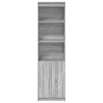 Highboard Grey Sonoma 50x35x180 cm - Stylish Storage Solution