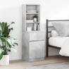  Bedside Cabinet Concrete Grey 39x35x125 cm Engineered Wood Colour concrete grey Quantity in Package 1 