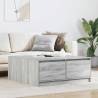  Coffee Table with Drawers Grey Sonoma 100x100x40 cm Colour grey sonoma Size 100 x 100 x 40 cm Quantity in Package 1 