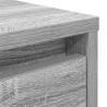 Stylish Grey Sonoma Coffee Table with Drawers - 100x100 cm